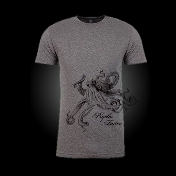 Octopus T-Shirt Grey – Men’s